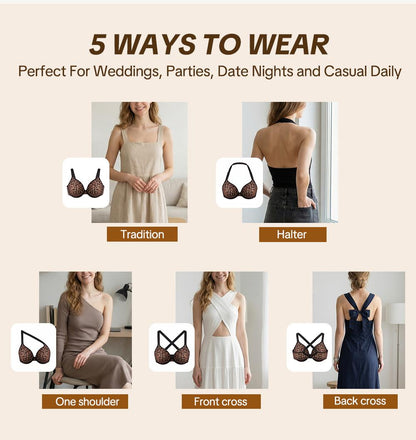 Seraphina Air Light Plus Size Mesh Underwire Bra