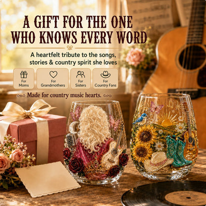 🎸✨ Queen of Country 1946–2026 3D Glass Collection- 🦋A Country Music Keepsake to Treasure💖