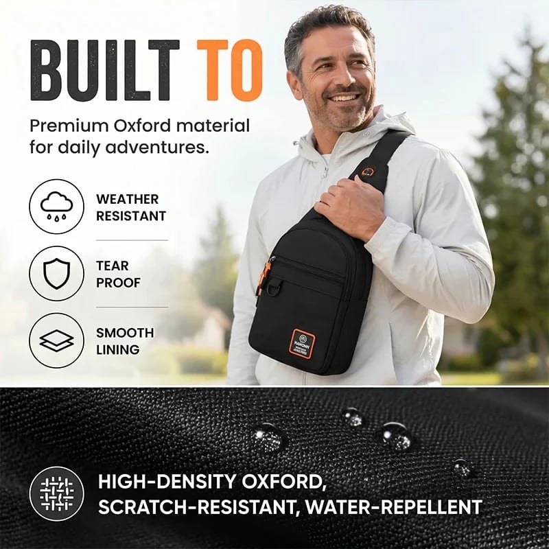 🔥HOT SALE🔥Waterproof Multi-pocket Crossbody Sling Bag