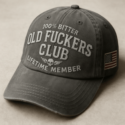 🔥 2026年买二送一🧢 展现你的态度！复古“老家伙俱乐部”帽子😎🔥 风格大胆，绝对是完美的搞怪礼物！🎁