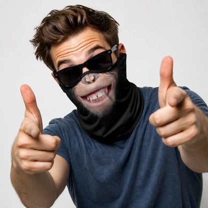 Unisex 3D Animal Print Ice-Silk Tube Neck Gaiter Bandana