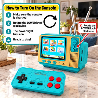 GV300 Retro Handheld Game Console – 2.8" IPS Screen, Portable Gaming Device & Gift for Gamers