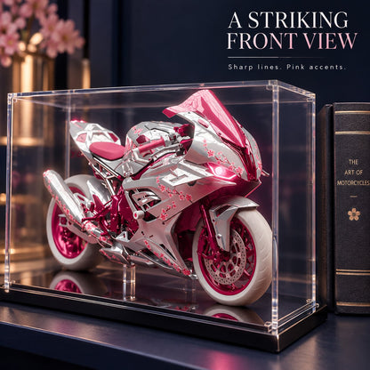 🌸 Sakura chrome Superbike -Cherry Blossom & Chrome 3DMotorcycle Concept Art