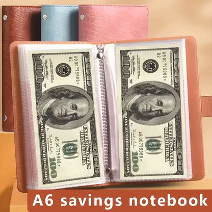 A6 savings notebook, a small financial management book with a lock