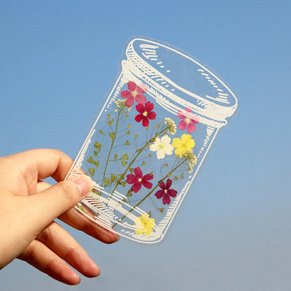 💐🌷20pcs Transparent Dried Flower Bookmarks-DIY Gifts Bookmarks