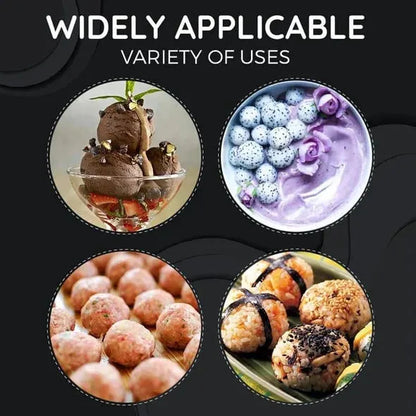 Stainless Steel Meatball Maker – 304 Food-Grade Steel, Non-Stick Smooth Surface & One-Press Design – Perfect Meatballs in Seconds ✨