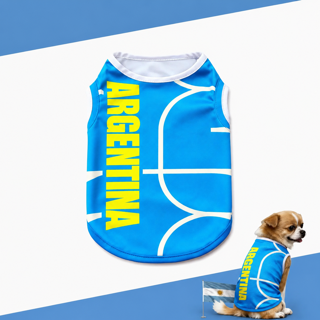 ⚽🐾 National Team Inspired Pet Jersey – Stylish Football Fan Apparel for Dogs & Cats