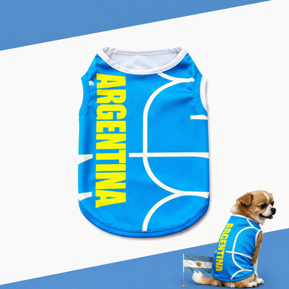 ⚽🐾 National Team Inspired Pet Jersey – Stylish Football Fan Apparel for Dogs & Cats