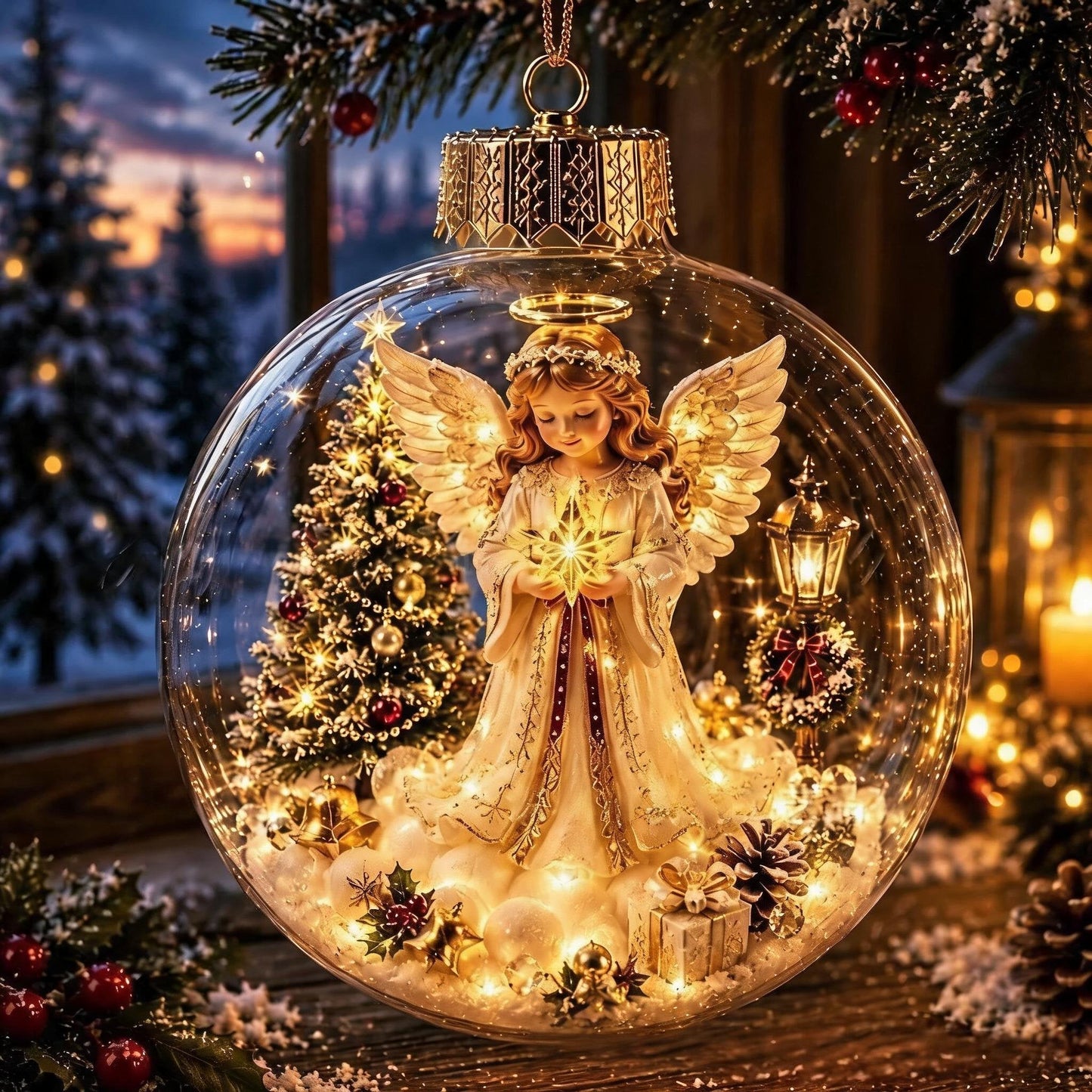🎅Christmas Early Bird Sale🔥LAST DAY 50% OFF - 🎄Glowing Christmas Diorama Ornament – A Tiny Winter World in Your Hands