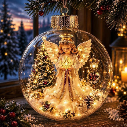 🎅Christmas Early Bird Sale🔥LAST DAY 50% OFF - 🎄Glowing Christmas Diorama Ornament – A Tiny Winter World in Your Hands