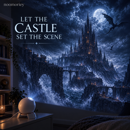 🏰 Dark Fantasy Scene Projector – Immersive Castle & Moonlit Room Decor