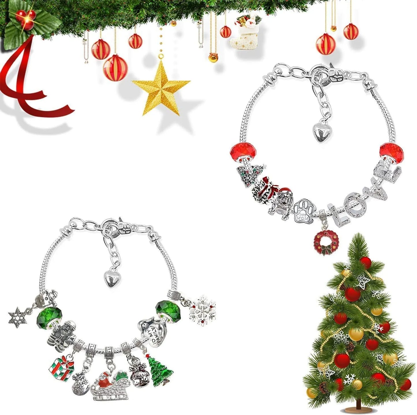 🎄DIY CHRISTMAS ADVENT CALENDAR BRACELETS SET