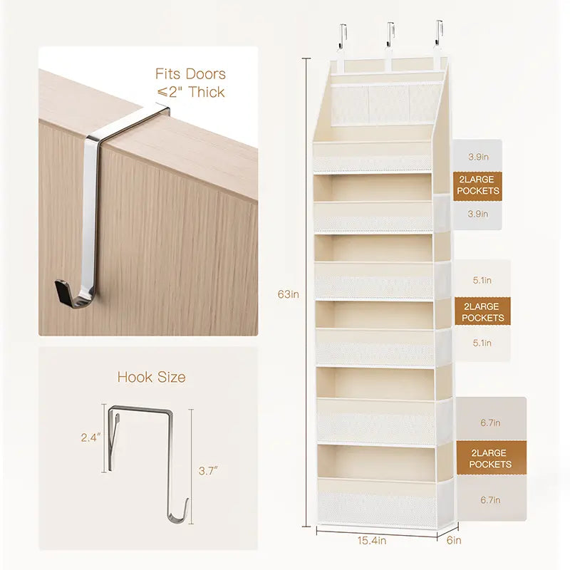 Heavy Duty Over-the-Door Multipurpose Storage Bag