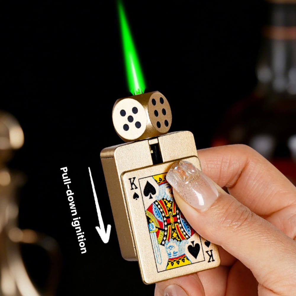 🔥Stress-Relief Rotating Dice Lighter