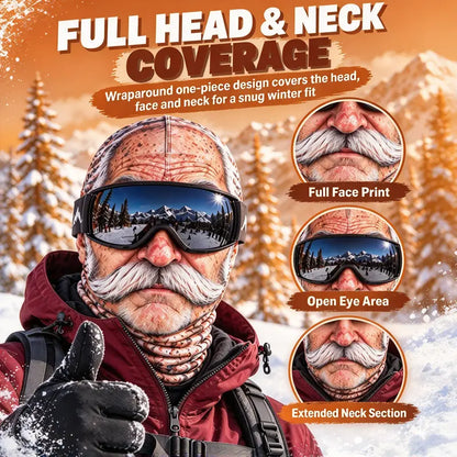 Funny Realistic 3D Printed Ski Mask