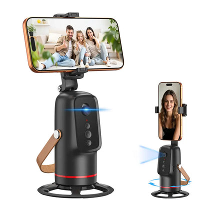 Auto Face Tracking Tripod for Smartphones & Cellphones - Gesture Control, 360-Degree Camera Mount Selfie Accessories