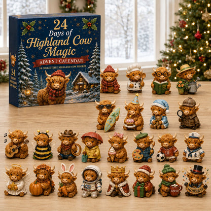 24 Days of Highland Cow Advent Calendar