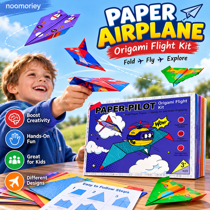 🎉 2026 Sale — Over 32 700 Sold!🔥 Creative DIY Paper Airplane Set For Kids
