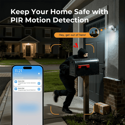 🔥Crystal-clear security 2K camera 🎥 Color Night Vision 🌙 24/7 Recording & Smart Alerts 🚨 Easy Install! 🔒