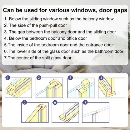 16.4Ft Weather Stripping Door Draft Stopper - Insulation Tape