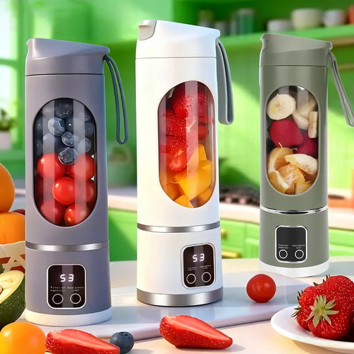 🥤 Portable USB Rechargeable Blender – Mini Smoothie Maker with Leak-Resistant Travel Cup for Gym, Travel & Everyday Use