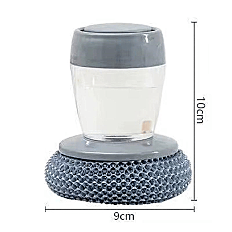 🏆Flash Sale⚡ 50K+ SOLD! 🧽 Comfort Grip Soap Dispensing Kitchen Scrub