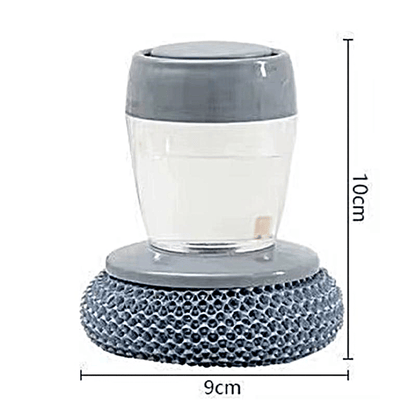 🏆Flash Sale⚡ 50K+ SOLD! 🧽 Comfort Grip Soap Dispensing Kitchen Scrub