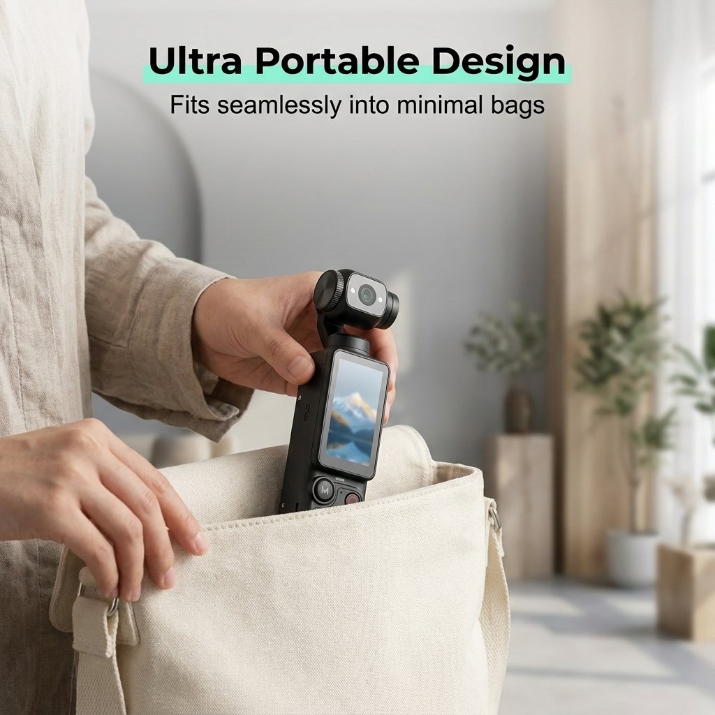 Xtra MuseTM Pro — 2.5K AI Pocket Camera with 180° Rotating Lens