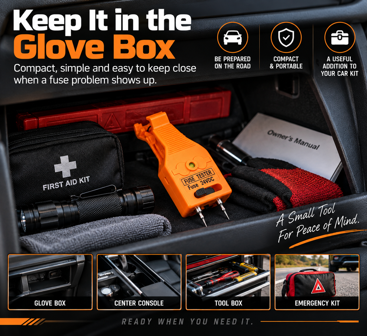 🔧⚡Fuse Tester & Puller — Test & Extract Blade Fuses in One Tool