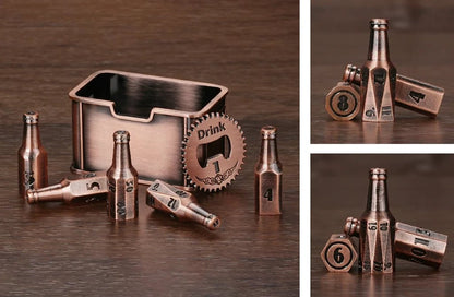 🍺 Metal Beer Bottle Dice Set – The Ultimate RPG Dice Collection 🎲