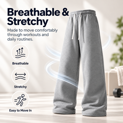 4-Pack  Ultra-Soft Wide-Leg Sweatpants