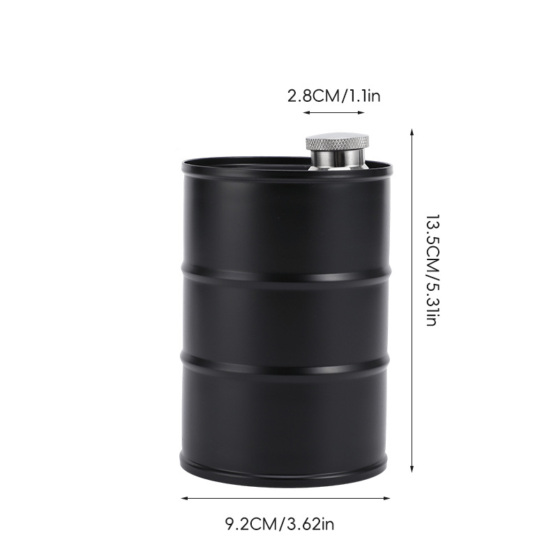 350ml/750ml Oil Drum Anti-rust Leak-proof No Odor Portable Wine Storage🛢Food Grade Camping Whisky Flagon Wine Jug Camping Supplies