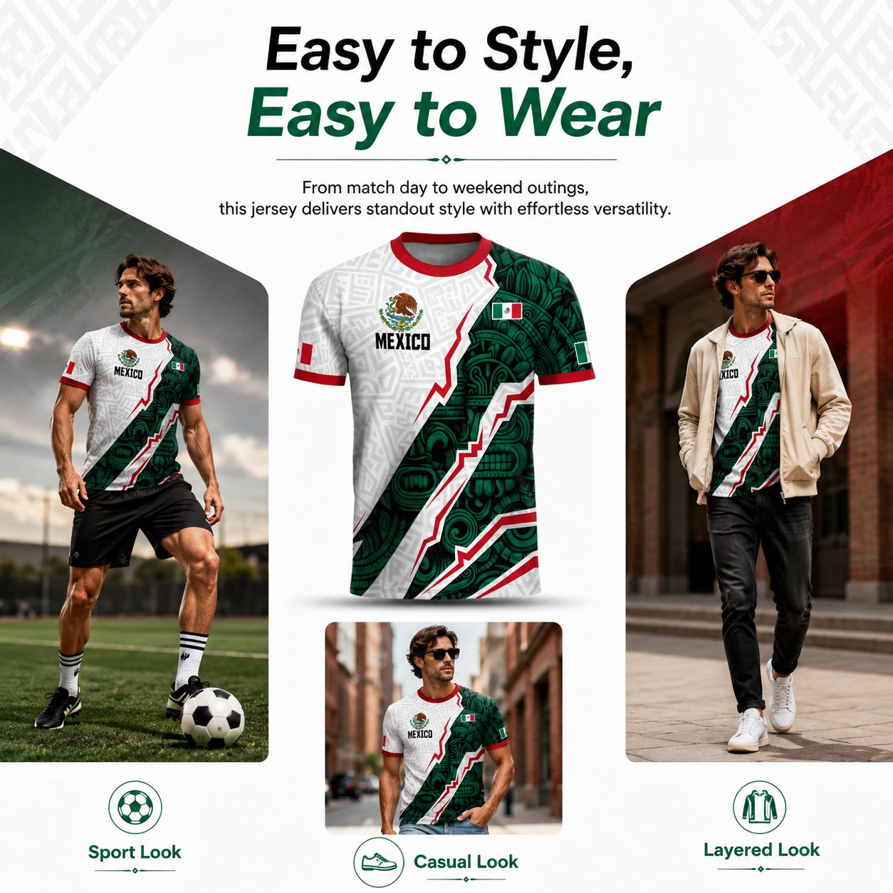 🇲🇽⚽Mexico 2026 Soccer Jersey: Unleash Your Aztec Spirit! 🇲🇽 Unique Heritage Eagle Design – The Ultimate Pride for Every Mexican Fan
