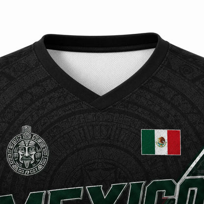Men’s Mexico Heritage V-Neck Graphic Tee for Summer