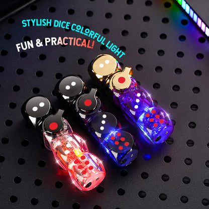 🔥 46% OFF-🎲 360° Spinning Dice Lighter 🔥 Windproof Jet Blue Flame, LED, Refillable EDC Gadget(Free of butane gas)