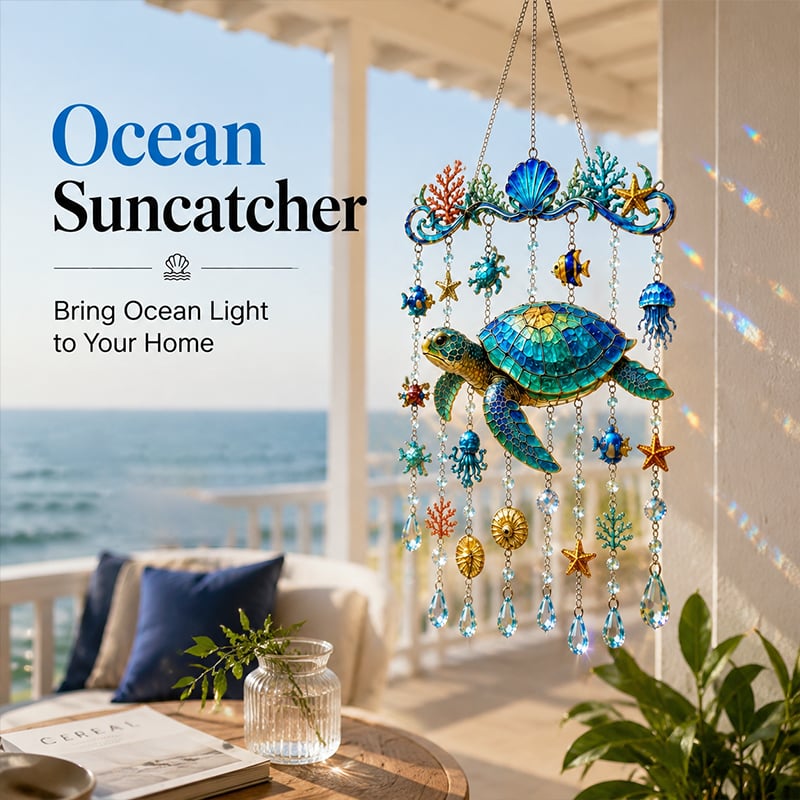 🐢Ocean Animal Acrylic Wind Chime✨