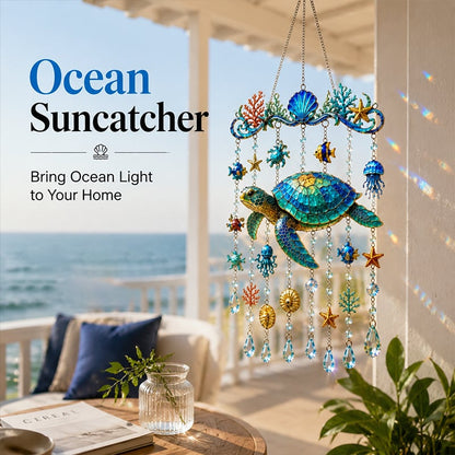 🐢Ocean Animal Acrylic Wind Chime✨