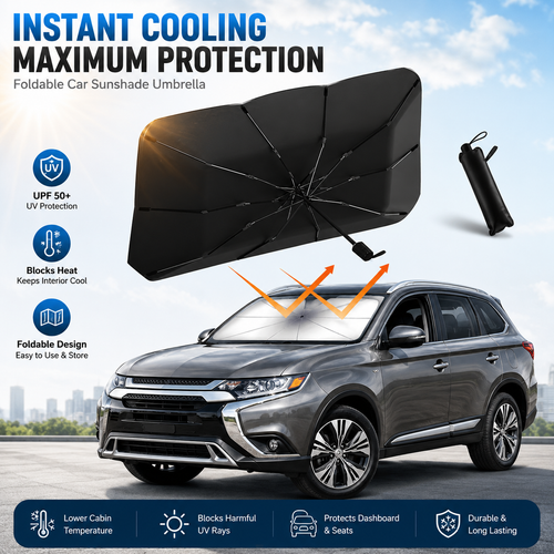✨️Last Day 50% OFF☀️🚗2026 Upgraded Car Windshield Sun Shade Umbrella