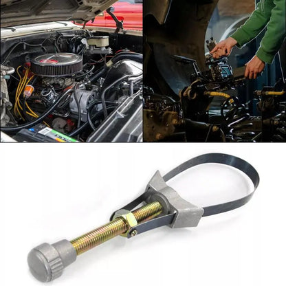 🛠️NEW Auto Car Diameter Adjustable Oil Filter Removal Strap Wrench Tool,Car Oil Filter Wrench.
