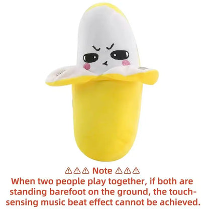 Banana Plush Toy-USB Rechargeable Electric Motion Sensor Music Interactive Toy