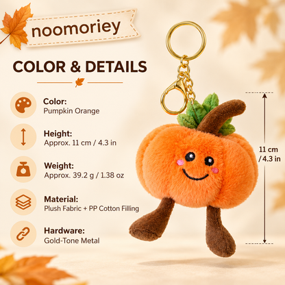 Adorable Pumpkin Family Soft Plush Collectable Stuffed Animal Halloween Fall Autumn Harvest Decoration Gifts
