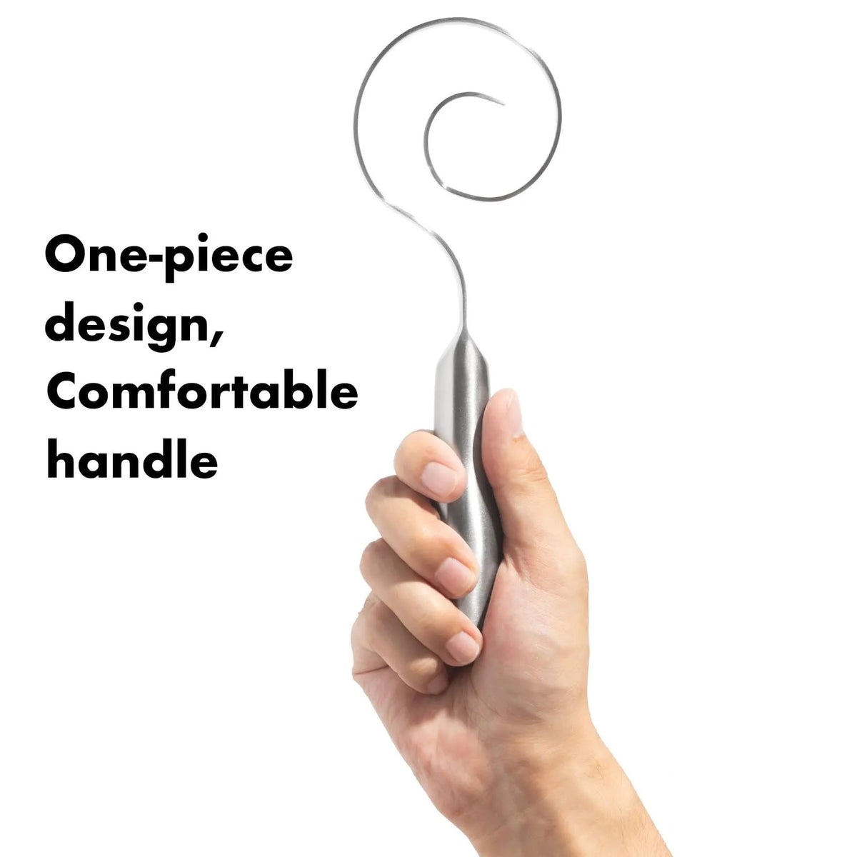 🎉🔥Seamless Dough Whisk, 430 stainless steel Dough Whisk, 9' Bread Whisk for Cooking