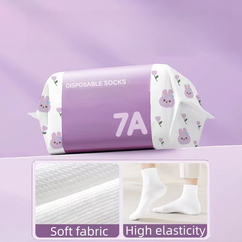 🎉Hot Sale- 50% OFF🔥Unisex Disposable Travel Socks – 5 Pairs Pack