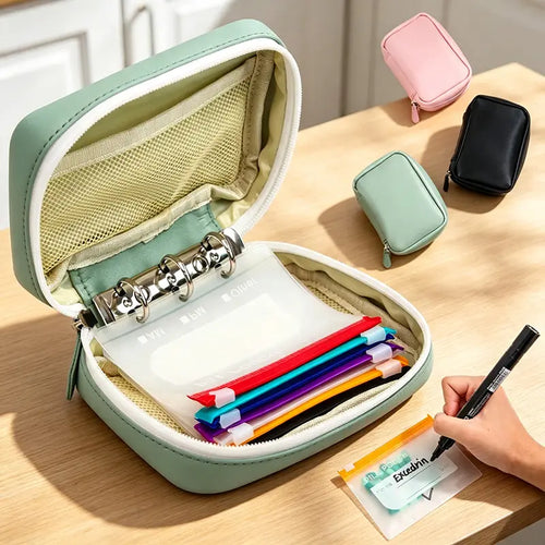 🔥49% OFF Waterproof A8 Pill Pouch Set, 14 Reusable Zippered Pill Bags, 7–14 Day Medication Organizer with Color-Coded Labels for Vitamins & Fish Oils