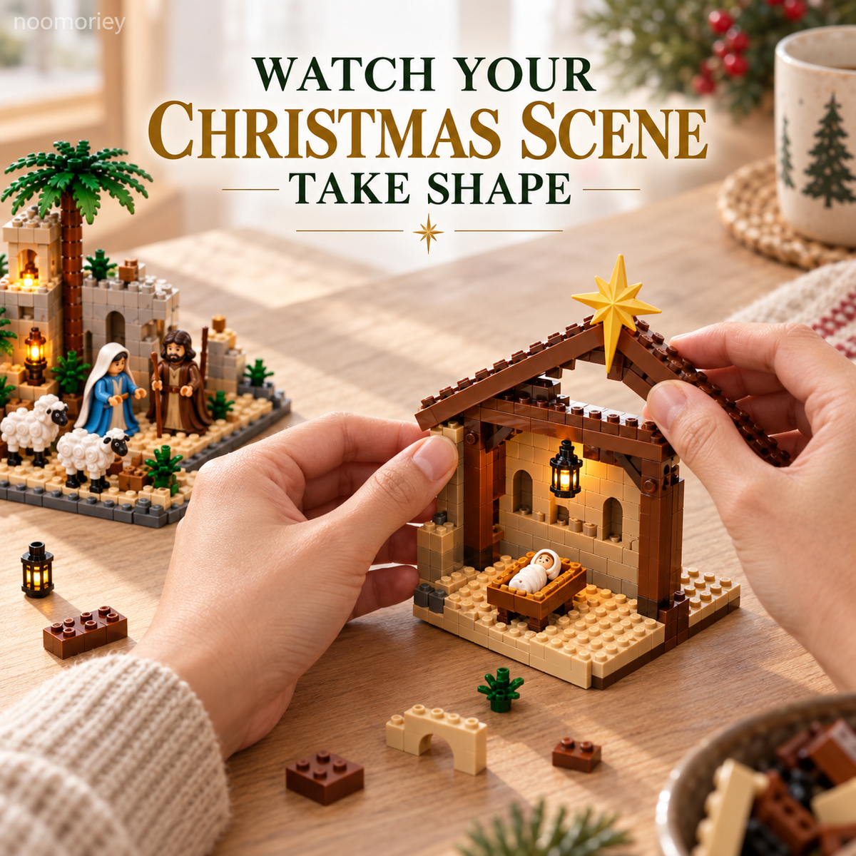 ⭐ Nativity Story Building Advent Calendar – 24-Day Christmas Countdown Set