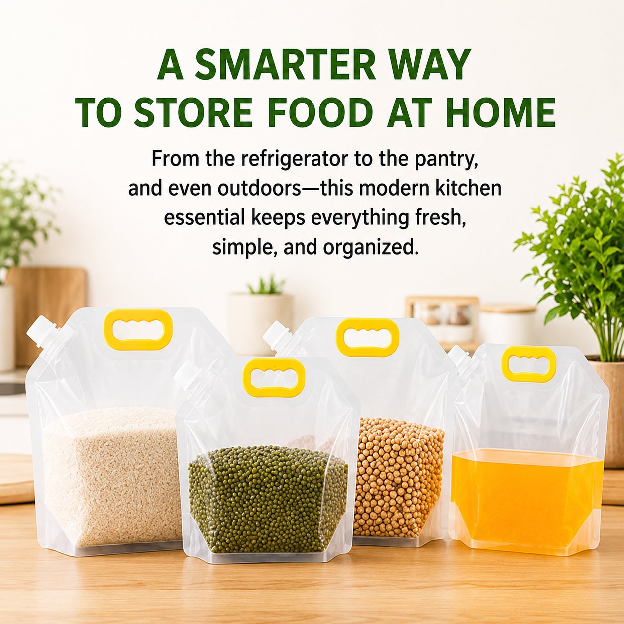 ✨Hot Sale 49%OFF🏠5-Pack Reusable Food Resealable Bags—Leak Proof Design To Prevent Liquid Spills.