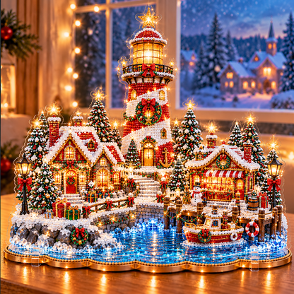 🎄Relaxing & Beginner-Friendly-❤️ DIY Christmas Village Diamond Art