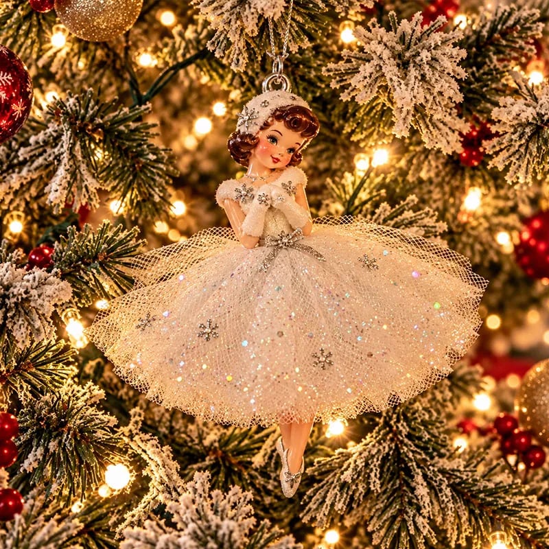 🎄 Vintage Christmas Lady Ornaments – Bring Back the Magic of the 1950s ✨