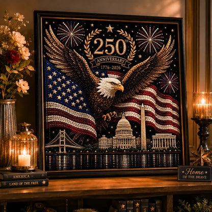 🔥LAST DAY 50% OFF - 🦅America 250th Anniversary Pearl Art Kit – Stars & Stripes Skyline Limited Edition