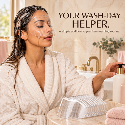 💧 Lash & Brow Shower Shield – Clear Adhesive Splash Guard for Easier Hair Washing